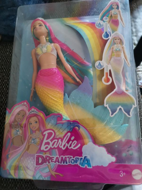 Poupée Barbie sirène magique arc-en-ciel Mattel : King Jouet, Barbie et  poupées mannequin Mattel - Poupées Poupons