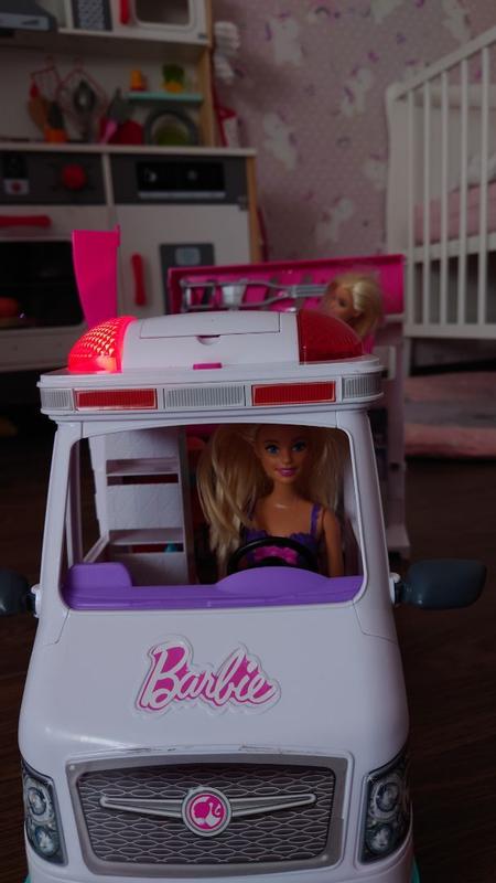 Barbie-Véhicule Médical-Coffret ambulance et clinique et