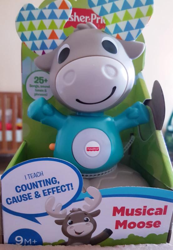 Fisher price musical hot sale moose