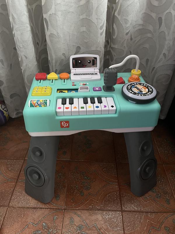 Fisher Price - Mesa de mezclas DJ musical con actividades, luces y