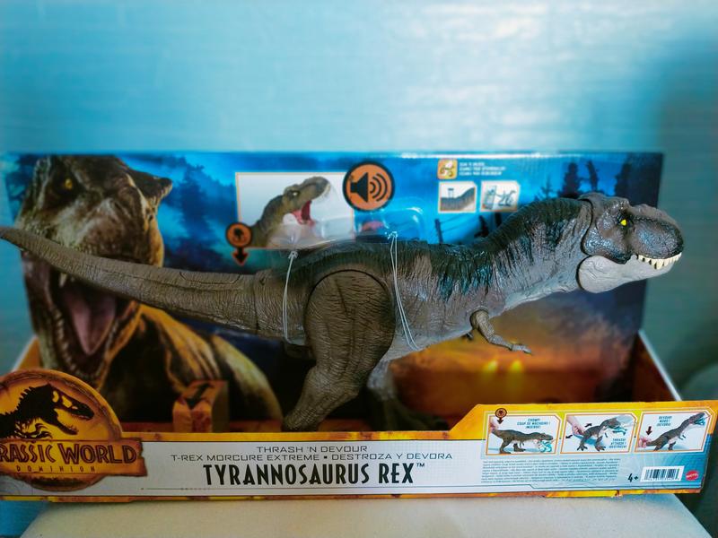Dinosaure À Doigt Tyrannosaure Rex À Balançoire Morsure Tête