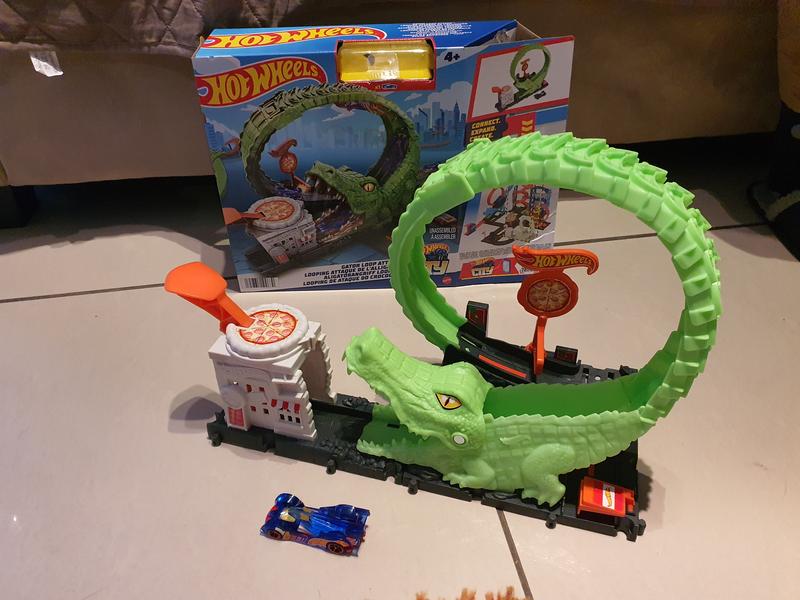 Hot Wheels CITY Pista Looping Ataque do Crocodilo Mattel HKX39