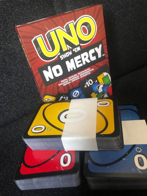 UNO Show ‘em No Mercy Card Game for Kids, Adults & Family Night, Parties  and Travel