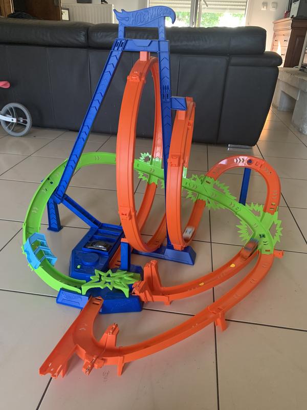 Hot Wheels Coffret Looping Multi Crash, Circuit Avec 5 Zones De