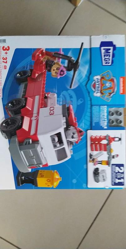 Jeu de construction Mega Bloks La Pat'Patrouille Super camion de pompier de  Marcus - Autres jeux de construction - à la Fnac