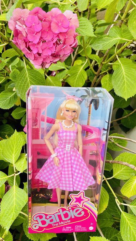 Barbie le film - poupee en robe vichy rose, poupees