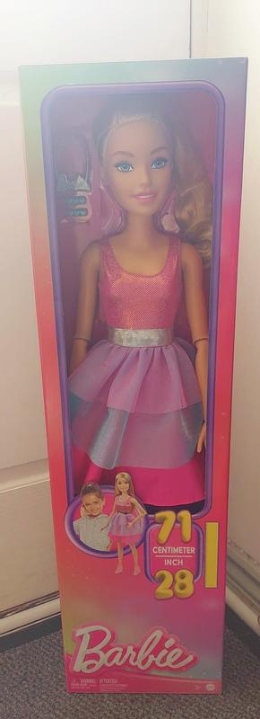 Barbie Large Doll Vestito Rosa 71 cm (HJY02) - Barbie - Mattel - Giocattoli