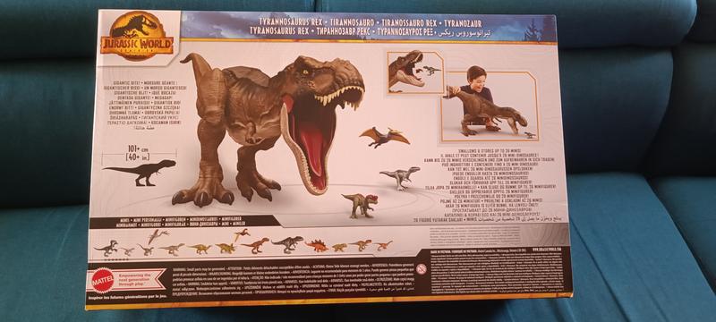Mattel Jurassic World T-Rex Dinossauro Articulado Super Colossal 60cm