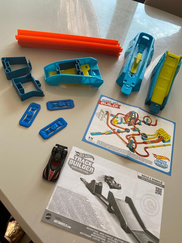 Hot Wheels Wheels Track Builder Unlimited Coffret Virages Premium avec  connecteurs et une voiture incluse, jouet pour enfant, GLC88 :  : Jouets