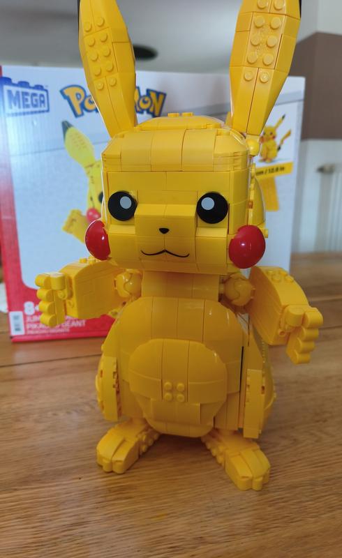 Mega Construx Pokemon Figura Jumbo Pikachu, juguetes niños +8 años (Mattel  FVK81)