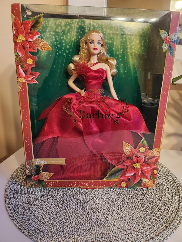 Poupée barbie : barbie joyeux noël blonde Mattel