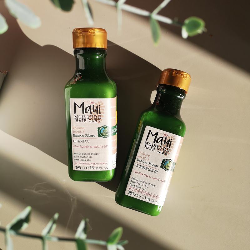 Maui Moisture Shampoo Mit Bambusfasern – 385 Ml, Sulfatfrei, Mit Aloe Vera Für Weiches, Glänzendes Haar