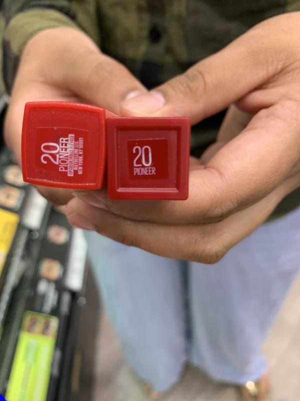 Color difference between sample and actual product