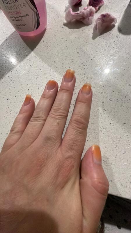 Stained nails