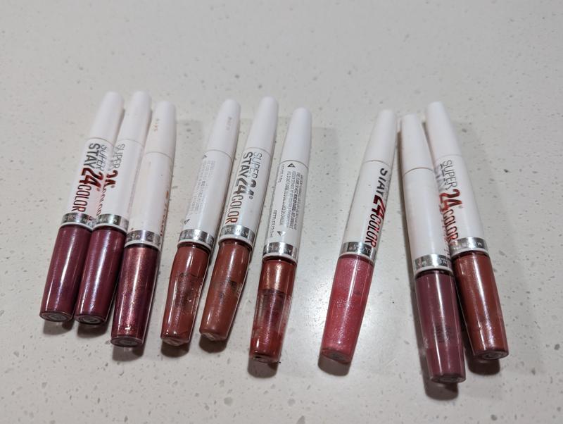 Wasted lip colour