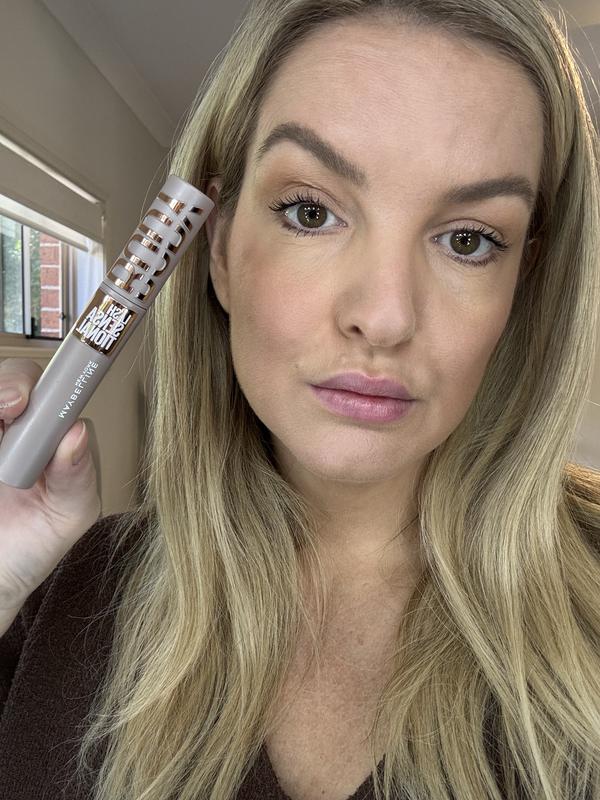 Wearing the mascara