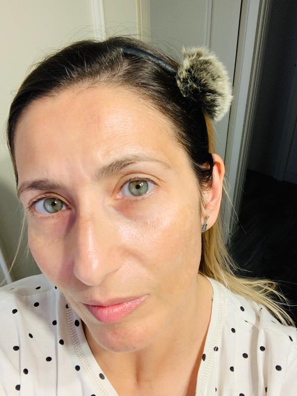 Aplicada sola en el rostro