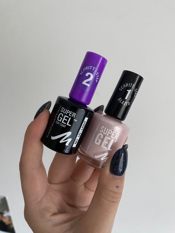 Vernis Top Coat Manhattan Super Gel - Brillant, Longue Tenue, Neuf Sous Blister