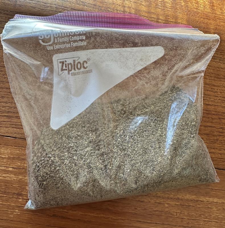 Dust at the bottom of the bag