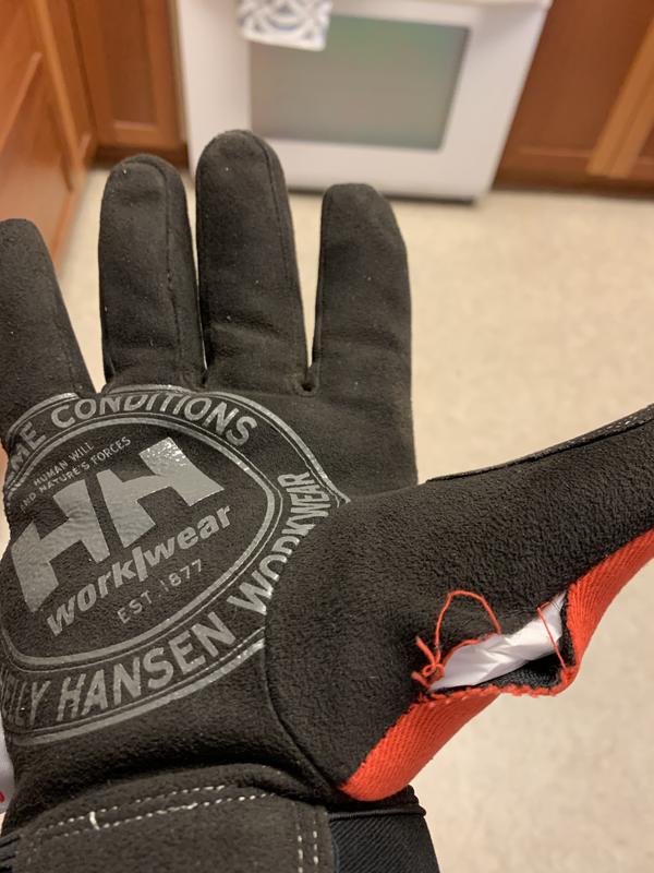 Seam tore first day.