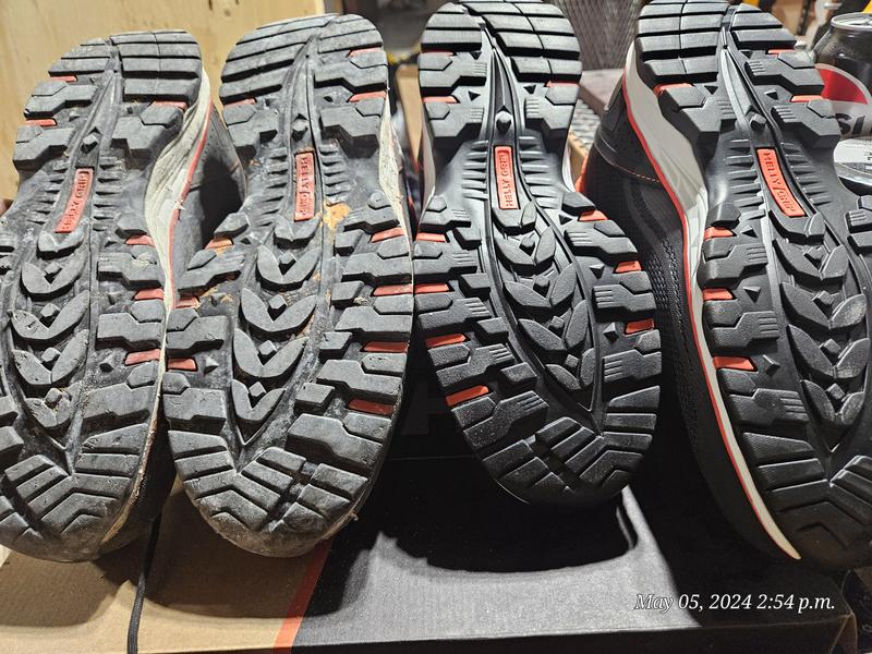 Almost a year of constant daily usage and tread is barely worn down.