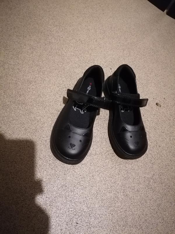 Girls Black Leather Mary Jane Style CLARKS Formal School Shoes ‘Imagine’ Clarkes 
