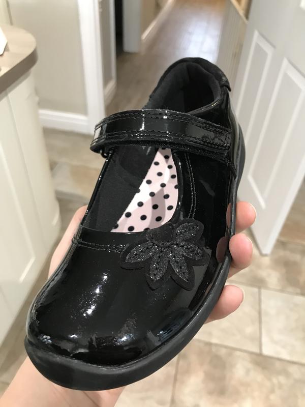 Infant Girls Leather T Bar Adjustable Buckle Memory Foam Formal School Shoes Size