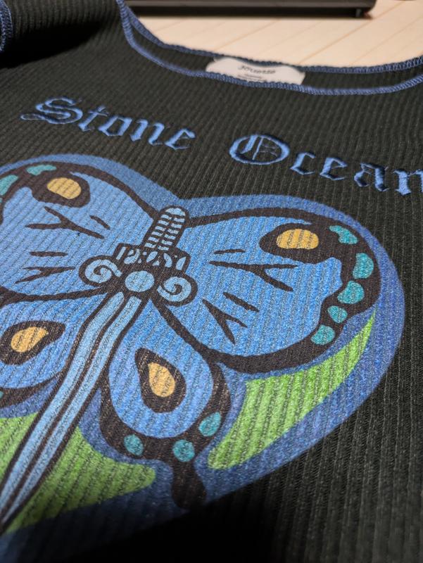 ジョジョの奇妙な冒険 ストーンオーシャン】ガーターフィットTシャツ