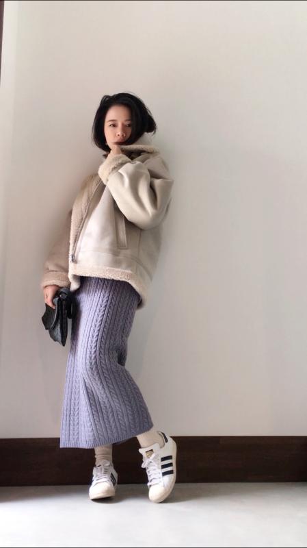 ジップバルキーフェイクムートンコート|エモダ(EMODA ジップバルキーフェイクムートンコート|エモダ(EMODA