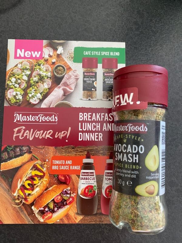 Avocado Smash Seasoning @masterfoods #avocadosmash #avo #avocadotoast