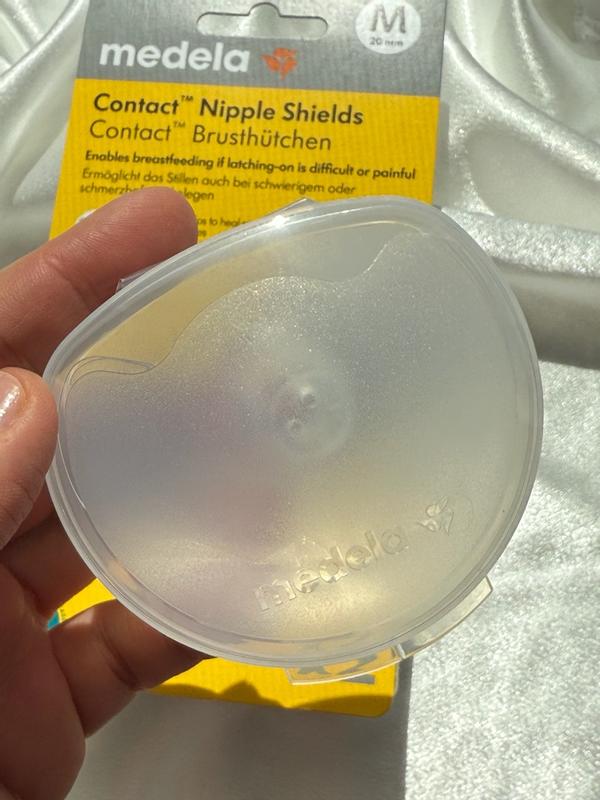 Medela Contact 200.1626 Copri Capezzoli In Silicone Per Allattamento - Aiuto Per Capezzoli Piatti O Doloranti - Confezione Da 2 Pezzi
