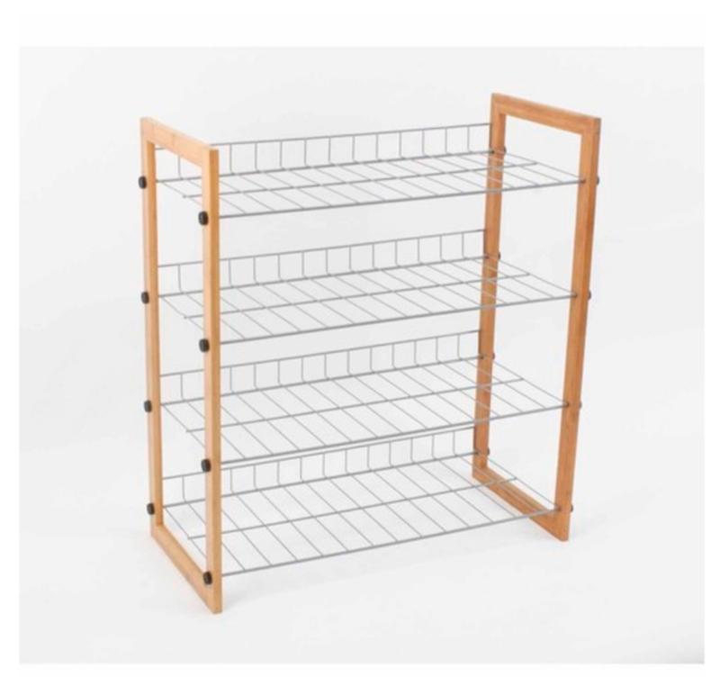 Nouveau Shoe Rack 4 Tier Wardrobe Organisers Mitre 10