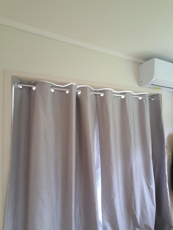 Vomo Extendable Shower Curtain Rod, Oval Bath Shower Curtain Rail Ceiling Mounted Circular Saw