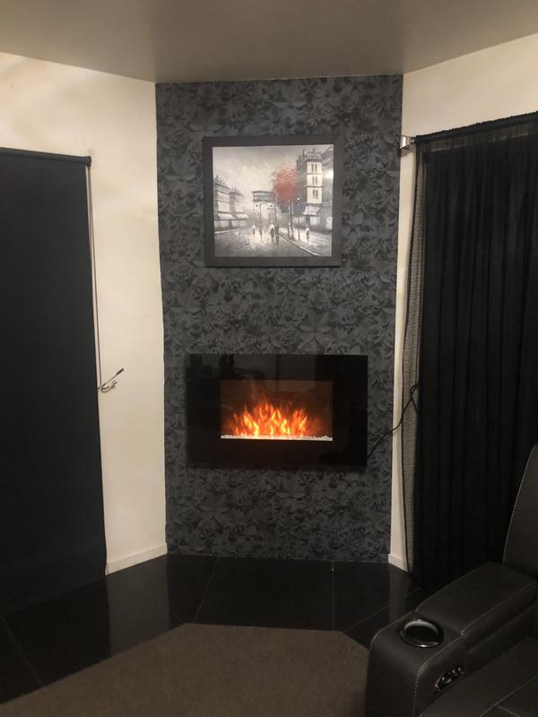 Goldair Wall Mounted Flame Effect Heater - Flame Effect Heaters | Mitre 10™