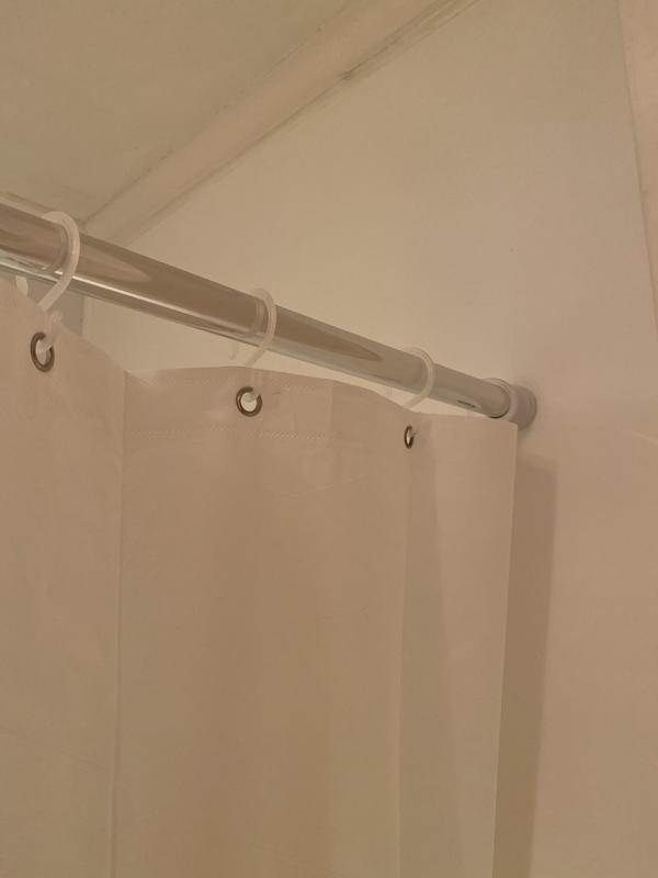 Vomo Extendable Shower Curtain Rod, Round Shower Curtain Rail Nz