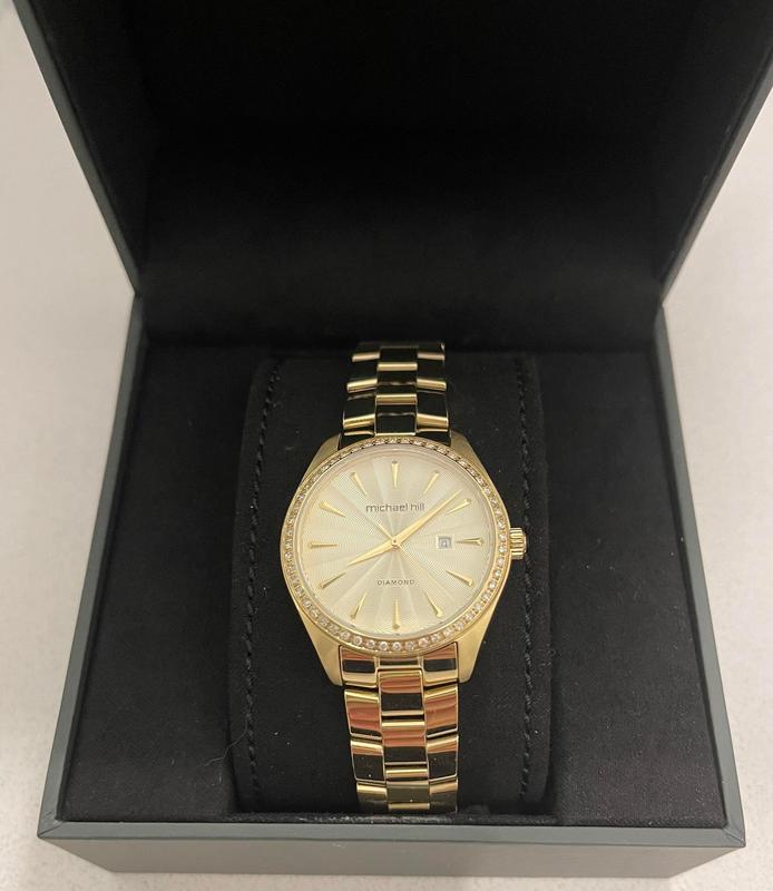 Michael Hill Ladies Watch With 0.60 Carat Tw Of Diamonds In Gold Tone Stainless Steel - Yellow