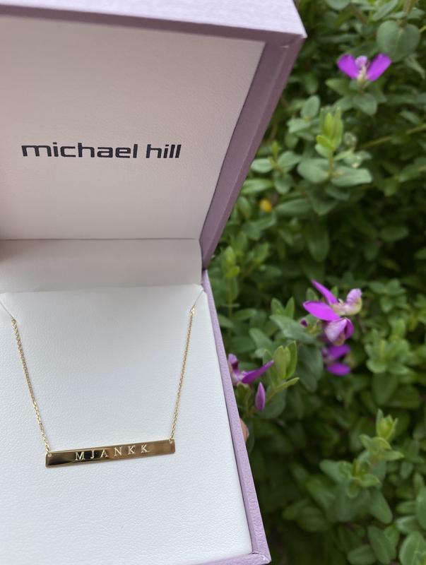 Michael hill shop gold bar necklace