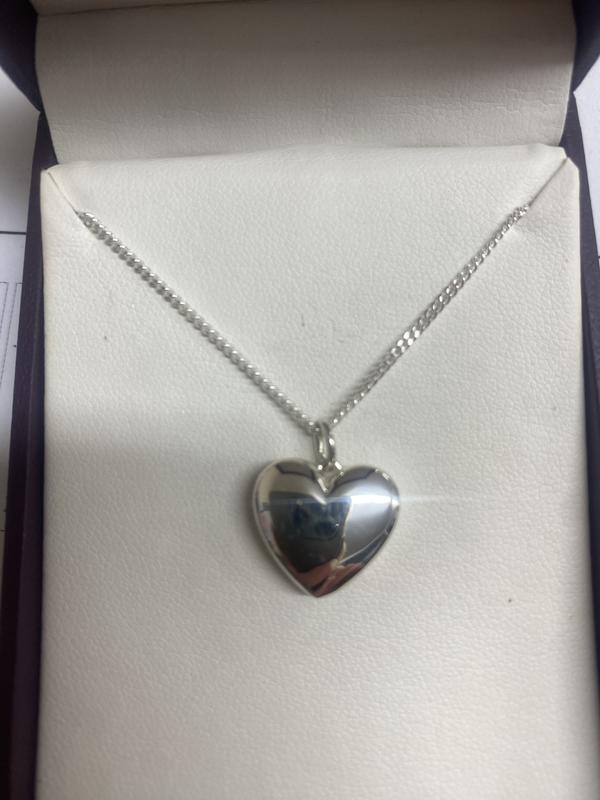 Heart Locket in Sterling Silver