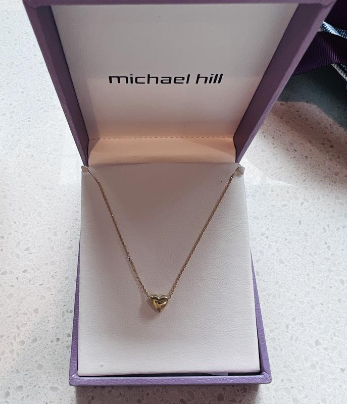 Michael hill gold hot sale heart necklace