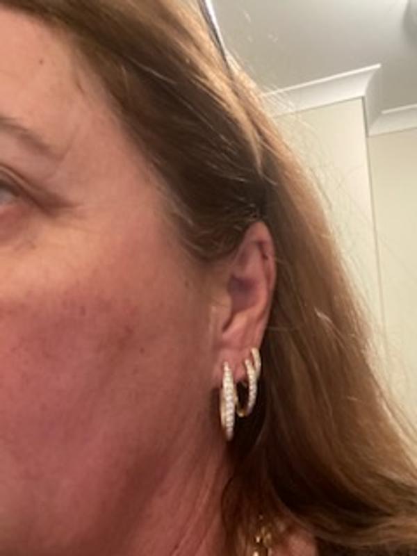 Huggie Earrings with 0.50 Carat TW of Diamonds in 10kt