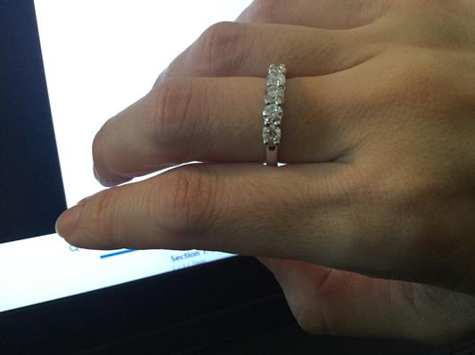 Seven stone clearance engagement ring