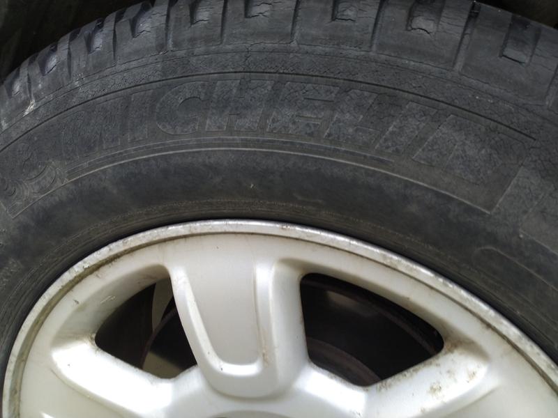 Sidewall cracking year 10. Tires still ok after 12.5 years.