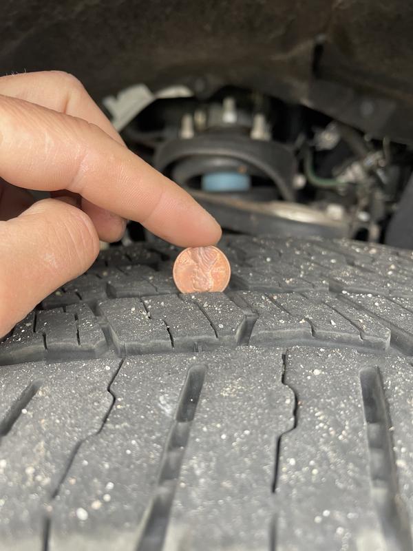 3/32 tread at 9,000 miles