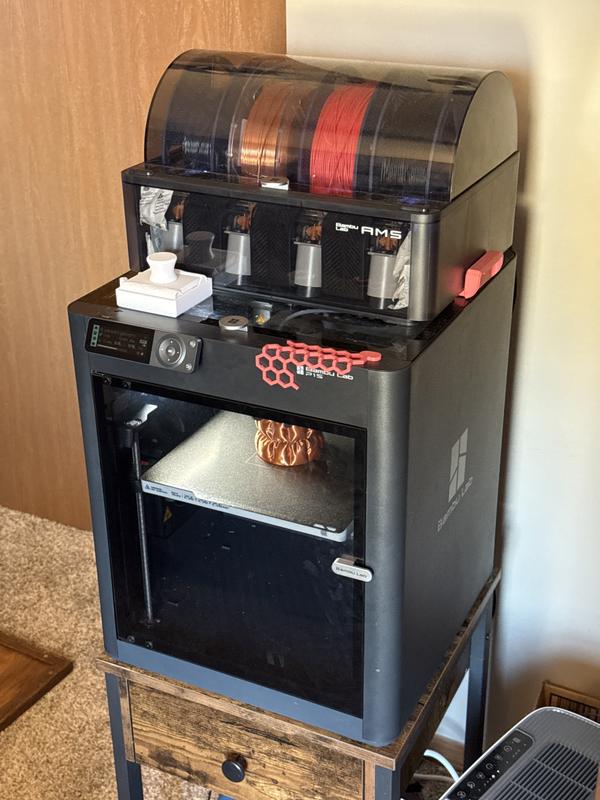 Bambu Lab P1S Combo (With AMS) 3D Printer; 2.8 Monochrome LCD