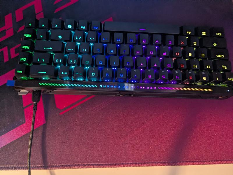 ASUS Falchion Ace HFX 65% Analog Compact Gaming Keyboard - Black