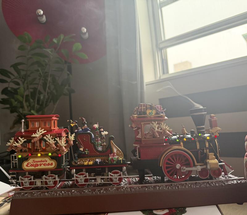 Christmas Train with Real Smoke 20 Songs | LED lights | Mr. Christmas