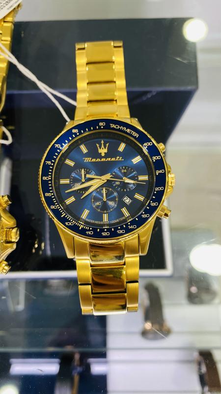 Maserati Sfida Chrono 44mm Gold Watch Bracelet R8873640008 | MYER