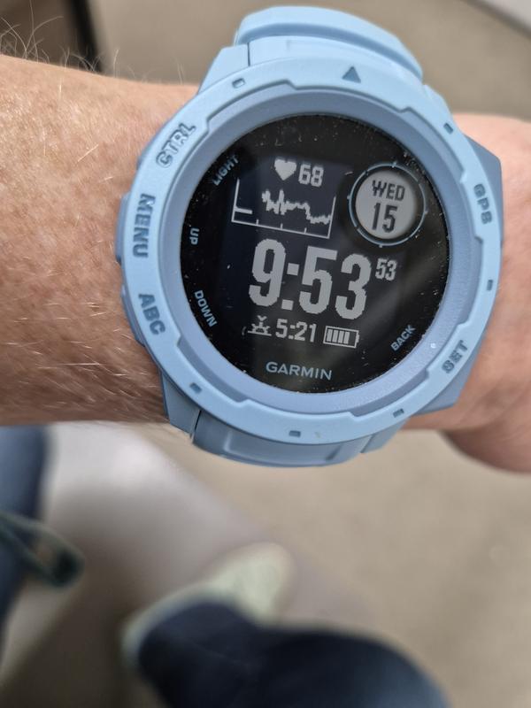seafoam garmin instinct light blue