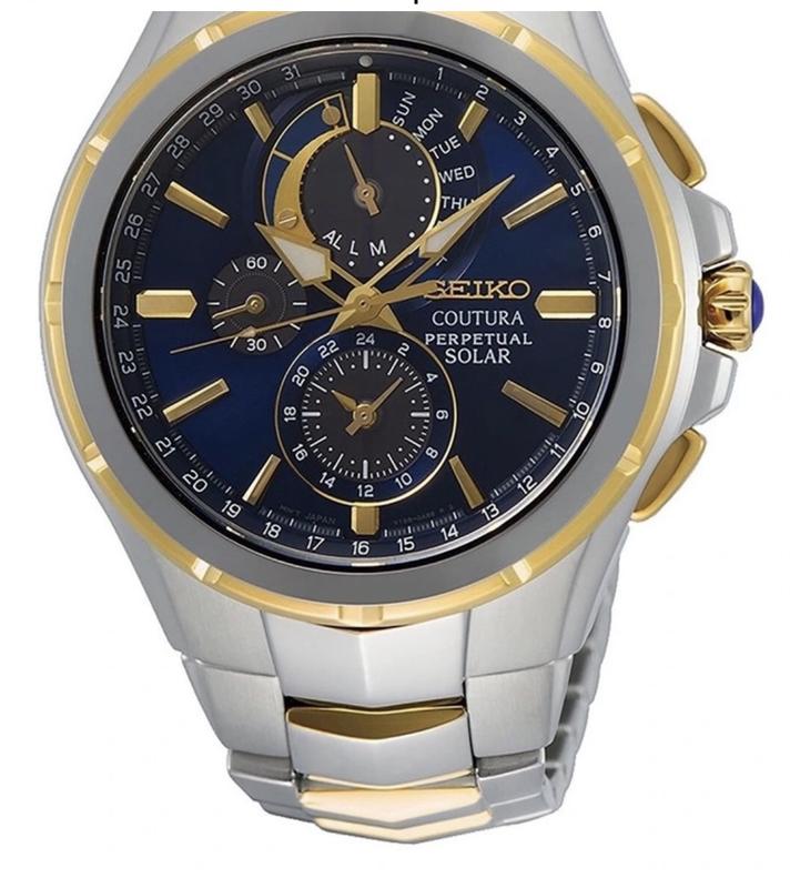 Seiko men's coutura store chronograph perpetual watch