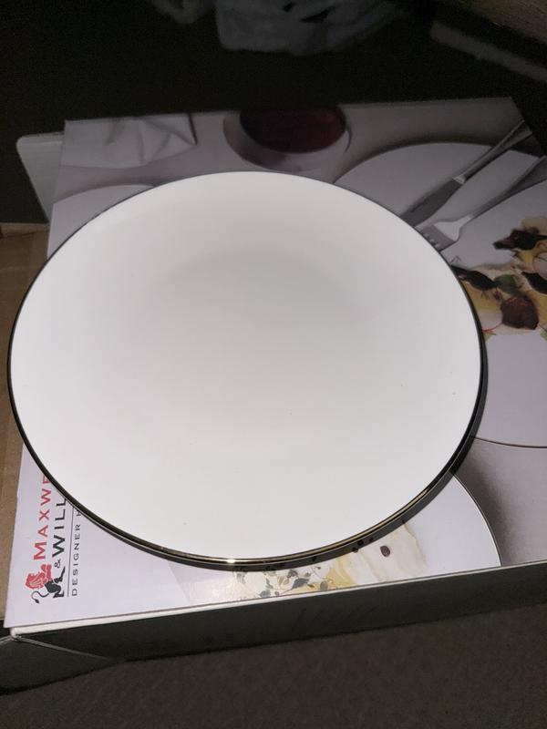 Maxwell Platinum Rim Dinner Set Maxwell Williams White Gold Coupe